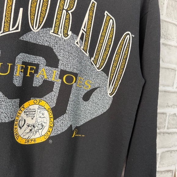 University of Colorado Buffs VTG 90s Pullover Crew Neck Sweatshirt Mens Medium - Picture 2 of 8